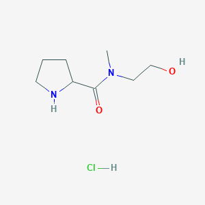 N-(2-Hydroxyethyl)-N-methyl-2-pyrrolidinecarboxamide hydrochloride