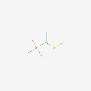 molecular formula C6H14SSi B14524347 Trimethyl[1-(methylsulfanyl)ethenyl]silane CAS No. 62762-17-8