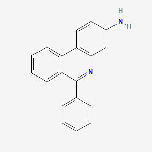 molecular formula C19H14N2 B14524381 6-Phenylphenanthridin-3-amine CAS No. 62394-25-6
