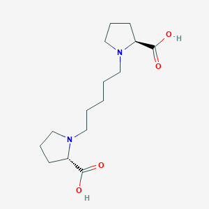 molecular formula C15H26N2O4 B1452440 (S)-1-(5-((S)-2-羧基吡咯烷-1-基)-戊基)吡咯烷-2-羧酸 CAS No. 1820575-05-0