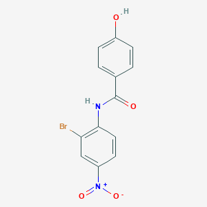 molecular formula C13H9BrN2O4 B14524434 N-(2-Bromo-4-nitrophenyl)-4-hydroxybenzamide CAS No. 62639-25-2