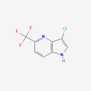 3-chloro-5-(trifluoromethyl)-1H-pyrrolo[3,2-b]pyridine