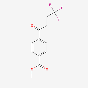 molecular formula C12H11F3O3 B1452449 Methyl 4-(4,4,4-trifluorobutanoyl)benzoate CAS No. 952107-73-2