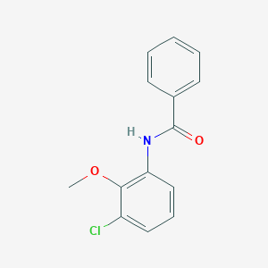 molecular formula C14H12ClNO2 B14524496 N-(3-Chloro-2-methoxyphenyl)benzamide CAS No. 62458-71-3