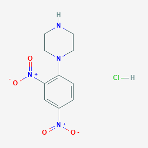 molecular formula C10H13ClN4O4 B1452451 1-(2,4-Dinitrophenyl)-piperazine HCl CAS No. 125422-00-6