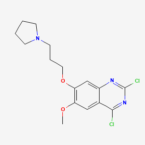 2,4-Dichloro-6-methoxy-7-(3-(pyrrolidin-1-yl)propoxy)quinazoline