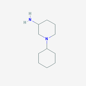 molecular formula C11H22N2 B1452458 1-Cyclohexylpiperidin-3-amine CAS No. 933713-15-6