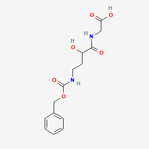 molecular formula C14H18N2O6 B14524601 N-(4-{[(Benzyloxy)carbonyl]amino}-2-hydroxybutanoyl)glycine CAS No. 62735-64-2