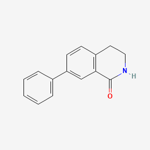 molecular formula C15H13NO B1452468 7-Phenyl-3,4-dihydroisoquinolin-1(2H)-one CAS No. 1368661-06-6