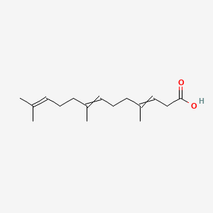 molecular formula C16H26O2 B1452469 4,8,12-Trimethyltrideca-3,7,11-trienoic acid CAS No. 91853-67-7