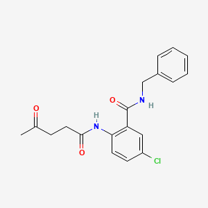 molecular formula C19H19ClN2O3 B14524694 N-Benzyl-5-chloro-2-[(4-oxopentanoyl)amino]benzamide CAS No. 62329-94-6