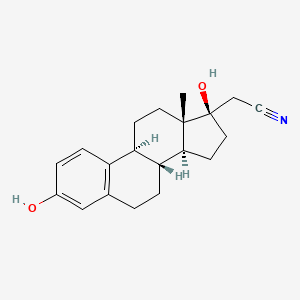 molecular formula C20H25NO2 B1452472 17|A-Cyanomethylestra-1,3,5(10)-triene-3,17|A-diol CAS No. 16669-06-0