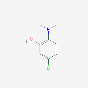 molecular formula C8H10ClNO B1452493 5-Chloro-2-dimethylamino-phenol CAS No. 57649-14-6