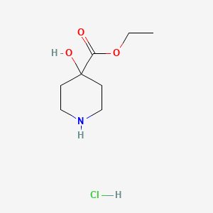 molecular formula C8H16ClNO3 B1452496 Ethyl 4-hydroxypiperidine-4-carboxylate hydrochloride CAS No. 937063-36-0