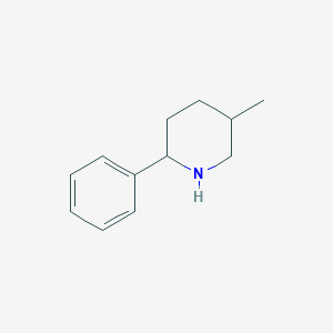 molecular formula C12H17N B1452497 5-Methyl-2-phenylpiperidine CAS No. 1341618-99-2