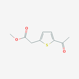 molecular formula C9H10O3S B1452502 Methyl 2-(5-acetylthiophen-2-yl)acetate CAS No. 67289-12-7
