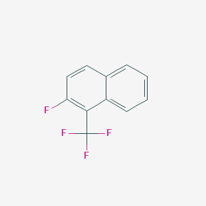 molecular formula C11H6F4 B14525053 2-Fluoro-1-(trifluoromethyl)naphthalene CAS No. 62409-62-5