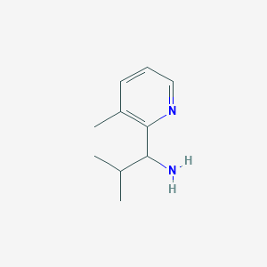 2-Methyl-1-(3-methylpyridin-2-yl)propan-1-amine
