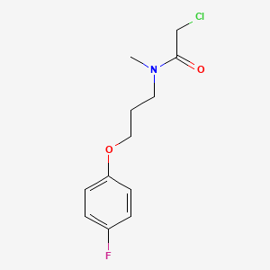 molecular formula C12H15ClFNO2 B1452511 2-chloro-N-[3-(4-fluorophenoxy)propyl]-N-methylacetamide CAS No. 1226093-15-7