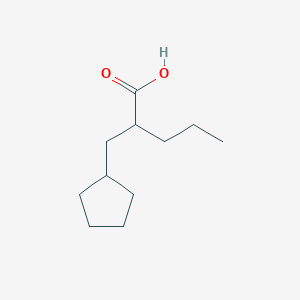 molecular formula C11H20O2 B1452513 2-(Cyclopentylmethyl)pentanoic acid CAS No. 1249746-20-0