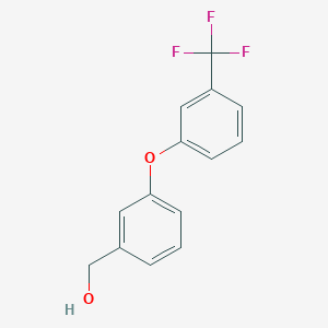 molecular formula C14H11F3O2 B1452517 (3-(3-(Trifluoromethyl)phenoxy)phenyl)methanol CAS No. 79124-73-5
