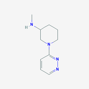 molecular formula C10H16N4 B1452520 N-methyl-1-(pyridazin-3-yl)piperidin-3-amine CAS No. 1247087-42-8