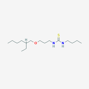 molecular formula C16H34N2OS B14525217 N-Butyl-N'-{3-[(2-ethylhexyl)oxy]propyl}thiourea CAS No. 62551-99-9