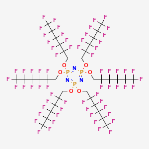 molecular formula C36H12F66N3O6P3 B1452527 Hexakis(1H,1H-perfluorohexyloxy)phosphazene CAS No. 1365808-40-7