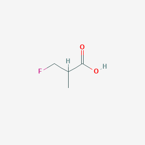 molecular formula C4H7FO2 B1452531 3-Fluoro-2-methylpropanoic acid CAS No. 433-39-6