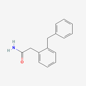 molecular formula C15H15NO B14525330 2-(2-Benzylphenyl)acetamide CAS No. 62551-12-6