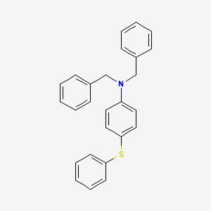 molecular formula C26H23NS B14525348 N,N-Dibenzyl-4-(phenylsulfanyl)aniline CAS No. 62849-48-3