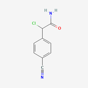 2-Chloro-2-(4-cyanophenyl)acetamide