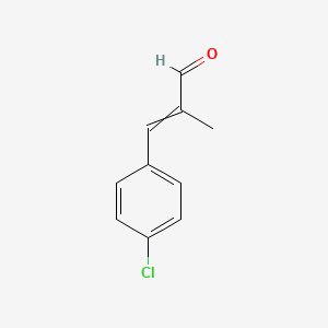 molecular formula C10H9ClO B1452539 3-(4-Chlorophenyl)-2-methylpropenal CAS No. 24654-54-4