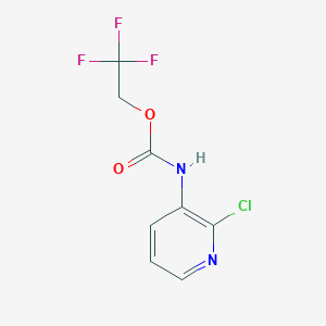 molecular formula C8H6ClF3N2O2 B1452542 2,2,2-trifluoroethyl N-(2-chloropyridin-3-yl)carbamate CAS No. 1354963-28-2