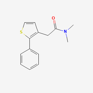 molecular formula C14H15NOS B14525444 N,N-Dimethyl-2-(2-phenylthiophen-3-yl)acetamide CAS No. 62404-38-0