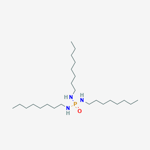 molecular formula C24H54N3OP B14525507 N,N',N''-Trioctylphosphoric triamide CAS No. 62480-08-4