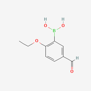 molecular formula C9H11BO4 B1452551 2-Ethoxy-5-formylphenylboronic acid CAS No. 1003042-92-9