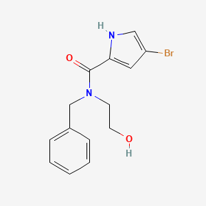 molecular formula C14H15BrN2O2 B1452559 N-苄基-4-溴-N-(2-羟乙基)-1H-吡咯-2-甲酰胺 CAS No. 1184453-80-2
