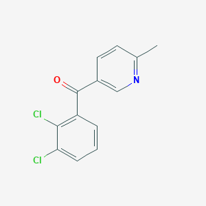 B1452561 5-(2,3-Dichlorobenzoyl)-2-methylpyridine CAS No. 1187164-47-1