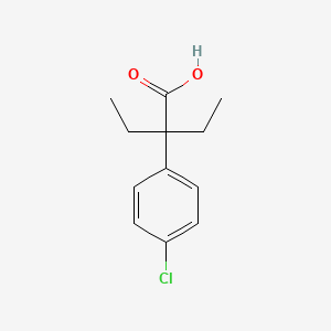 B1452563 2-(4-Chlorophenyl)-2-ethylbutanoic acid CAS No. 92960-29-7