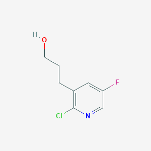 molecular formula C8H9ClFNO B1452573 3-(2-Chloro-5-fluoropyridin-3-yl)propan-1-ol CAS No. 1228666-38-3