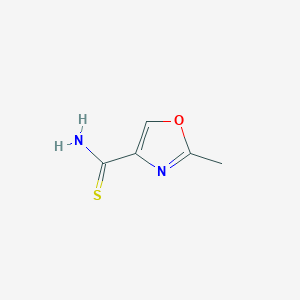 molecular formula C5H6N2OS B1452574 2-Methyloxazole-4-carbothioamide CAS No. 90980-10-2