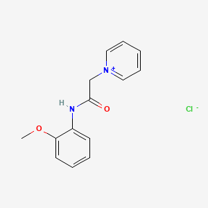 molecular formula C14H15ClN2O2 B14525763 Pyridinium, 1-[2-[(2-methoxyphenyl)amino]-2-oxoethyl]-, chloride CAS No. 62513-05-7