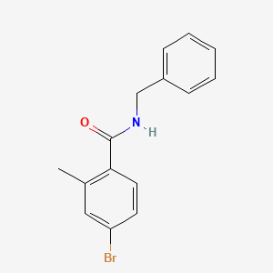 molecular formula C15H14BrNO B1452581 N-Benzyl-4-bromo-2-methyl-benzamide CAS No. 1877659-29-4