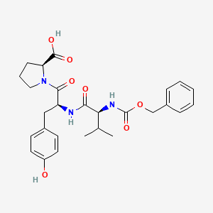 molecular formula C27H33N3O7 B14525814 N-[(Benzyloxy)carbonyl]-L-valyl-L-tyrosyl-L-proline CAS No. 62632-40-0