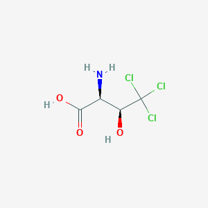 molecular formula C4H6Cl3NO3 B14525828 4,4,4-Trichloro-L-threonine CAS No. 57738-15-5