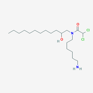 molecular formula C20H40Cl2N2O2 B14525853 N-(6-Aminohexyl)-2,2-dichloro-N-(2-hydroxydodecyl)acetamide CAS No. 62881-13-4