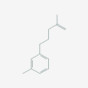 molecular formula C13H18 B1452586 2-Methyl-5-(3-methylphenyl)-1-pentene CAS No. 1143461-41-9