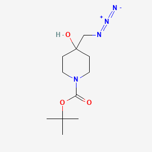 molecular formula C11H20N4O3 B1452592 Tert-butyl 4-(azidomethyl)-4-hydroxypiperidine-1-carboxylate CAS No. 863561-68-6