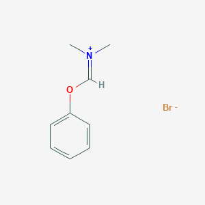 molecular formula C9H12BrNO B14525922 N,N-Dimethyl(phenoxy)methaniminium bromide CAS No. 62671-39-0